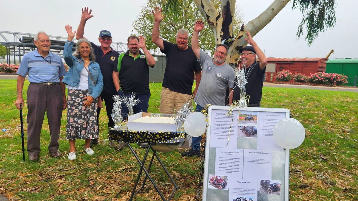 Five vehicles turn 100 at Cars and Coffee Murray Bridge