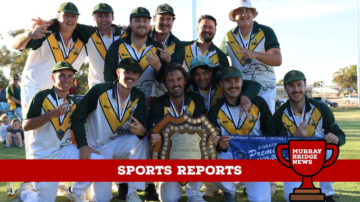 Sports reports: Mannum Kookas make it two premierships in a row