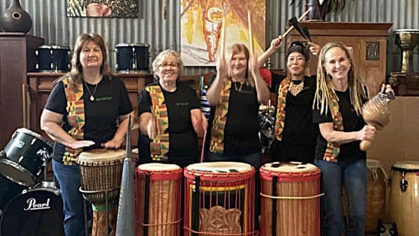Finding the riverbeats in Mannum: African drumming with Pat Kerkenaar