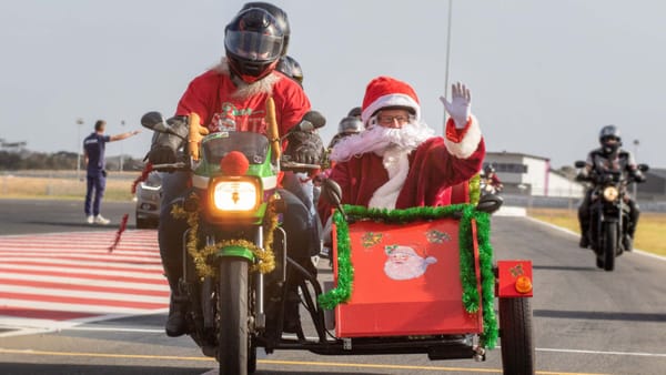 Toy run keeps Christmas spirit rolling at the Bend