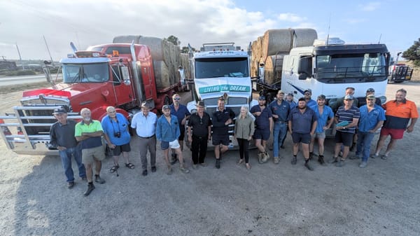 Hay run sends seven truckloads from Murray Bridge to the Riverland
