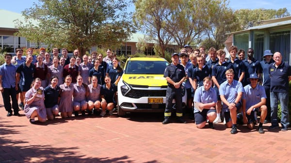 Road safety message brought home to Unity College students