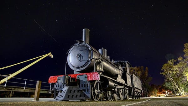 Sturt Reserve steam train is about to get moving