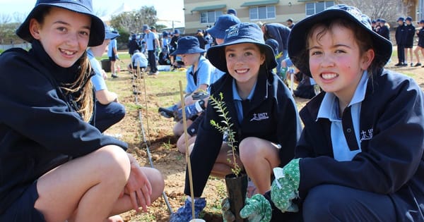 Tree-planting day helps Unity College students connect with nature