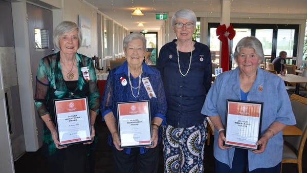 CWA members honoured for combined 190 years' service