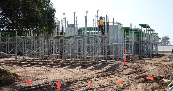 Builders get busy as school holidays roll on