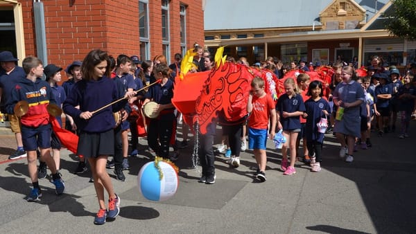 Dragon rampages through North School for Chinese New Year