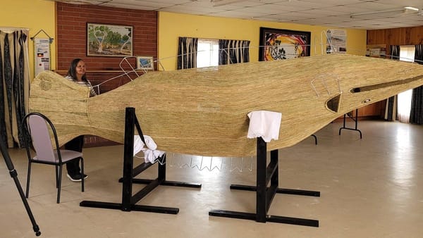 Ellen Trevorrow’s Pondi gives form to a Ngarrindjeri legend