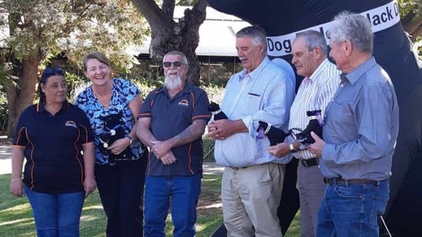 Giant black dog will help motorbike riders tackle mental health issues