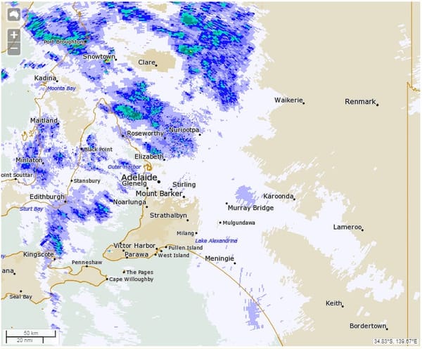 It's cold, alright: wintery weather arrives in Murray Bridge