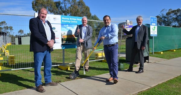 Work on Murray Bridge's riverfront rowing centre  begins