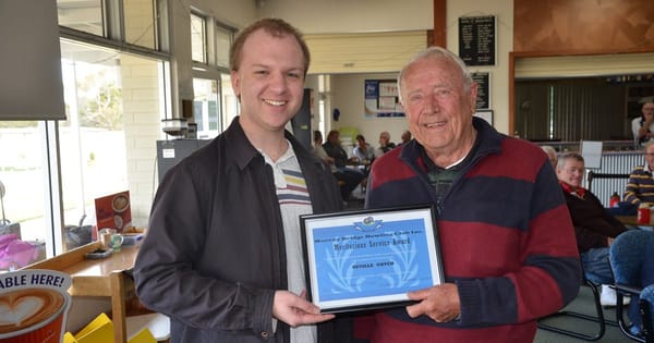 Bowling club recognises much-loved volunteer on opening day