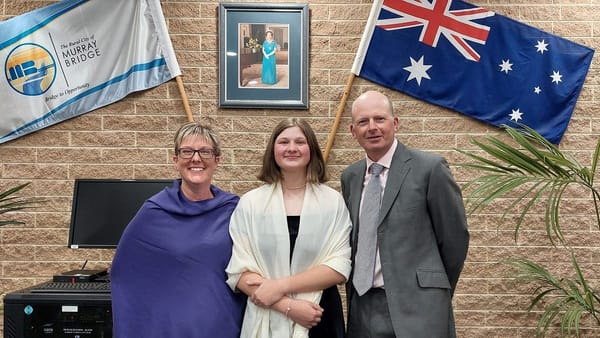 Nine years after emigrating, the Meddle family is officially Australian