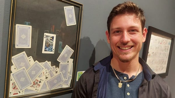 Cian Yakas plays his cards right, wins 2023 youth art prize