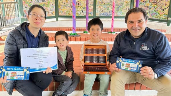 St Joseph’s School student wins Christmas colouring competition