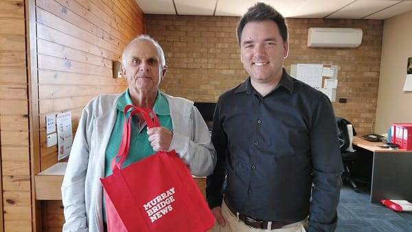 Graham Hallandal wins Murray Bridge News’ subscriber giveaway for March 2023